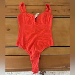 South Moon Under Red/Orange Bodysuit NWT